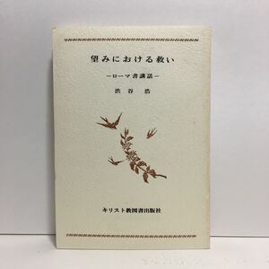 j1/望みにおける救い -ローマ書講話- 渋谷浩 無教会文庫30 キリスト教図書出版社 ゆうメール送料180円