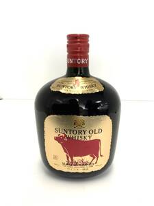 1034 SM0701−8【1円スタート】 SUNTORY OLD WHISKY サントリー オールド ウイスキー 干支ラベル 丑 760ml 43% 未開栓