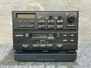 日産 純正 SANYO PN-8202U オーディオ F-7512A ドリンクホルダー付 (ラジオ/カセット 動作確認済 (サンヨー/ラジカセ