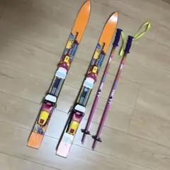 【ストック付き】子ども用スキー板 STREULE 88cm