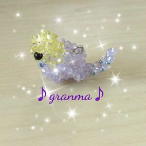 ♪granma♪ライトブルーインコストラップ＊ミニ