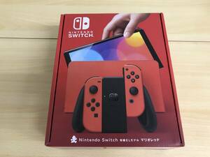 070(14-18) 1円スタート [未使用品] Nintendo Switch ニンテンドースイッチ 本体 有機EL マリオレッド ②