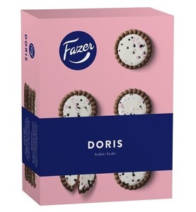 Fazer Doris ファッツェル ドリス トリュフ味 ビスケット 8箱×250g フィンランドのお菓子です