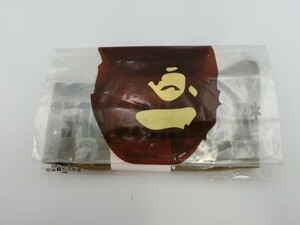 K【18-99】【送料無料】未開封/A BATHING APE APE HEAD SOCKS/靴下/メンズ Lサイズ/オリーブ