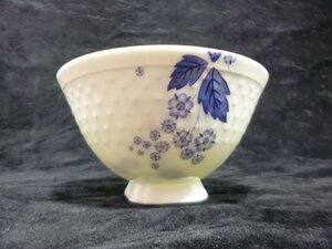 MB/J22BG-DA1 WEDGWOOD ウェッジウッド ライスボウル 飯碗 茶碗 STRAWBERRY BLOOM INDIGO ストロベリーブルーム インディゴ