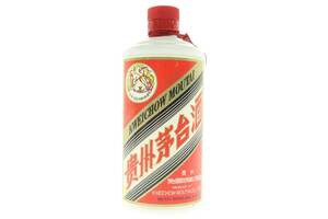 NPSJ6-3-8 貴州茅台酒 マオタイ酒 天女ラベル 2001 KWEICHOW MOUTAI 蒸留酒 中国酒 中身無し 空ボトル 空瓶 中古