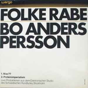 アナログ ●輸入盤～ Folke Rabe / Bo Anders Persson Was?? / Proteinimperialism WERGO WER 60047, WERGO WER 60 047