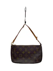 LOUIS VUITTON 1)ポシェット・アクセソワール_モノグラム・キャンバス_BRW M51890 ハンドバッグ PVC ブラウン