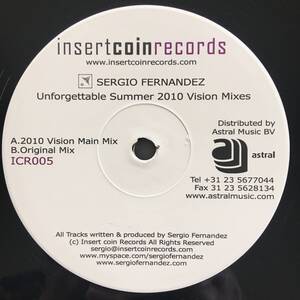 Sergio Fernandez / Unforgettable Summer 2010 Vision Mixes　[Insert Coin Records - ICR005]