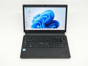 カメラ内蔵/中古/13.3型/ノートPC/Windows11Pro/M.2新品SSD256GB/8GB/7世代i7/TOSHIBA　RZ83/CB 　HDMI/無線WIFI/Bluetooth/office動作良品