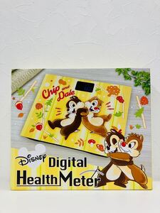 体重計 ヘルスメーター ディズニー Chip and Dale チップとデール イエロー 黄色 プライズ獲得品 未使用 非売品