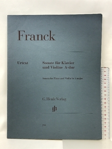 Sonate fuer Klavier und Violine A-dur Cesar Franck