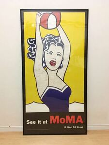 【希少・直接引取可】ロイ・リキテンスタイン Roy Lichtenstein See it at MoMA 90’s アートポスター インテリア リキテンシュタイン