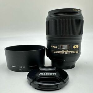 動作品 Nikon ニコン AF-S Micro NIKKOR 60mm 1:2.8G ED N レンズ 中古品 現状品