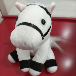 【新品未使用】ソダシぬいぐるみ　競馬　マスコットサイズ　白毛馬　ソダシ　コレクション　メイクデビュー函館新馬戦優勝タグ付 ウマ娘