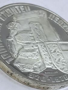 1円〜 美品 1976年 オーストリア ケルンテン建国1000周年記念 100シリング銀貨 記念銀貨 ケルンテン公の玉座※説明文内画像有ります。