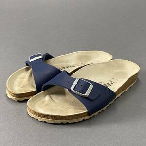 ♪4f15 ドイツ製 BIRKENSTOCK ビルケンシュトック マドリッド ベルトバックル サンダル シューズ 37 24cm相当 レディース 女性用