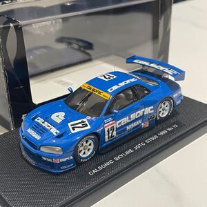 廃盤 絶版 エブロ EBRRO 1/43 全日本GT選手権 JGTC 日産 NISSAN CALSONIC SKYLINE GT-R R34 カルソニックスカイライン 1999 レーシングカー