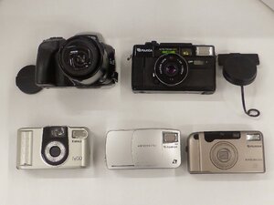 【ジャンク】メーカーいろいろ コンパクトフィルムカメラ 5台セット