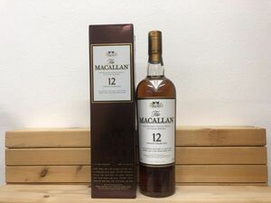 MACALLAN 12 YEARS マッカラン12年 シェリーオークカスク 旧ボトル スコッチ ウイスキー SCOTCH WHISKY 700ml 40% 箱付き 古酒