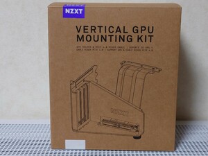 NZXT 垂直型 GPUホルダー ライザーケーブル (PCIE4.0 x 16) ホワイト グラフィックボード縦置き マウント H5 H7 H9対応