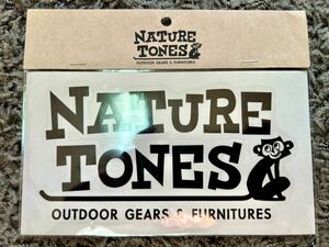 【新品未開封】NATURE TONES ネイチャートーンズ/NEWロゴ カッティングステッカー Sサイズ ブラック