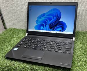 【良品☆東芝】office＆カメラ付☆ノート 13.3☆8GB/SSD256GB/Core i5-6世代(6300U)/Win11☆TOSHIBA dynabook R73/F【4929】