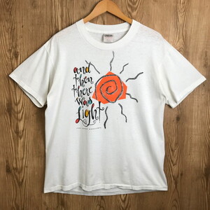 USA製 90s and then there was light グラフィックアート メッセージ Tシャツ サイズ メンズ L 90年代 古着 s24081044