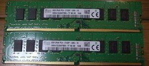 SKHYNIX PC4-2133P PC4-17000 DDR4-2133 8GB 2枚 合計 16GB 即決! 47_040
