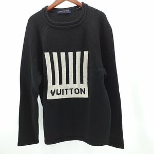 ルイ・ウ゛ィトン バーコード&アース_ラグラン_クルーネックニット サイズM RM192M_NOL_HHN04W LOUIS VUITTON ◆3105/高林店 ST