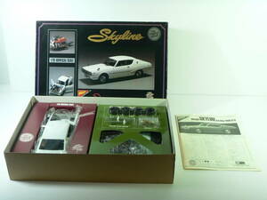 超希少 未組立品 Nichimo ニチモ 日本模型 1/20 ニッサン NISSAN Skyline HARDTOP 2000GT-X ’72 スカイライン 歴史を語るエンジン