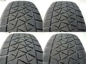 溝あり! 255/55R19 ブリヂストン DM-V2 スタッドレス 4本 中古 カイエン レンジローバー ディスカバリー ヴェラール Fペイス