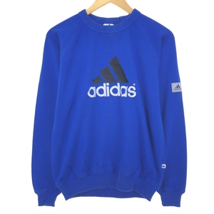 古着 90年代 アディダス adidas スポーツパフォーマンスロゴ ロゴスウェットシャツ トレーナー メンズM ヴィンテージ /eaa444114