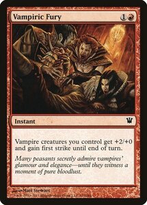 MTG ■赤/英語版■《吸血鬼の怒り/Vampiric Fury》★FOIL★ イニストラード ISD