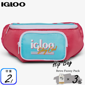 イグルー クーラーバッグ ファニーパック レトロ ウォーターメロン ウエストポーチ ボディバッグ 3缶 Igloo Retro Fanny Pack