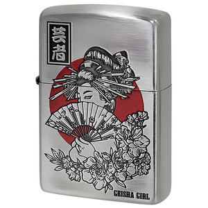 Zippo ジッポライター 和柄 芸者 JAPANESE STYLE 2020 銀メッキ 80058 メール便可