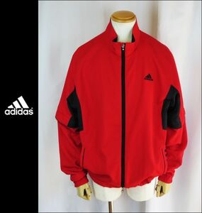 ■■＜極美品／大きいサイズ＞アディダス＜adidas ：TaylorMade Golf／裏起毛＞FULL ZIP wind ⅡWAY JKT＜XO／XXG＞■■