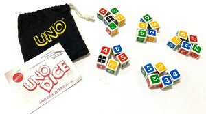 ほぼ未使用 極美品 UNO DICE ウノダイス ダイスゲーム サイコロ ウノゲーム 玩具