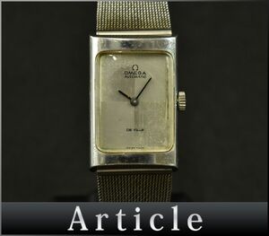 178805□動作確認済 OMEGA オメガ デビル デヴィル DEVILLE 腕時計 自動巻 2針 レクタンギュラー シルバー レディース アナログ/ D
