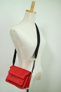  MARNI 21AW Trunk Light Mini Shoulder Bag マルニ トランク ライト ミニ ショルダー バッグ 鞄 カバン レッド イタリア製