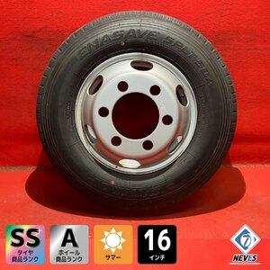 【個人宅配送不可】新車外し品 205/85R16 16×5.5J 127-8TC 6H 2022～2023年製 エルフ等 タイヤ＆ホイール1本【47139884】