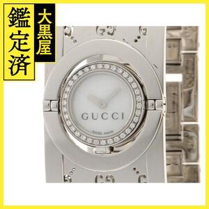 GUCCI　グッチ　腕時計　トワール　クォーツ　ステンレス　文字盤ホワイト　112 YA112511　2148103766244【437】