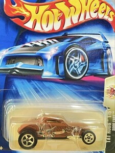 新品未開封 保管品 Mattel Hot Wheels ホットウィール ミニカー 旧ロゴ 玩具 TAT RODS 1/5 SOOOFAST マテル ソーファスト ブラウン /238