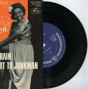 【ジャズ 7インチ】Dinah Washington - In The Rain / I sold My Heart To Junkman / Mercury / SNP 10