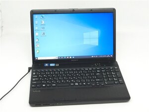 カメラ内蔵/中古/15.6型/ノートPC/Windows10/新品SSD256/8GB/2世代i3/SONY　VPCEH37FJ　HDMI　新品無線マウス　 MS office2021搭載