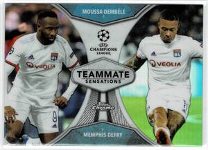 2019-20 Topps Chrome UEFA Champions League Moussa Dembele/Memphis Depay Teammate Sensations