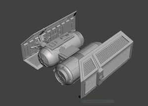 TIE BR ボーディングシャトル TIE/br boarding shuttle STAR WARS スターウォーズ 3Dプリント 未塗装・未組立 宇宙船 宇宙戦闘機