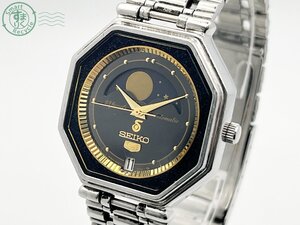 2AK0604671　▽ 1円～！ SEIKO 5 セイコーファイブ 6347-5000 ムーンフェイズ 自動巻き AT デイト アナログ 純正ベルト 腕時計 中古