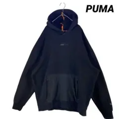 PUMA プーマ　パーカー　フーディー　ブラック　Lサイズ　スポーツ