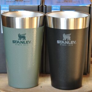 スタンレーSTANLEYスタッキング真空パイント2個セット【グリーン＆マットブラック】正規品　アウトドア キャンプ 真空断熱 保冷タンブラー